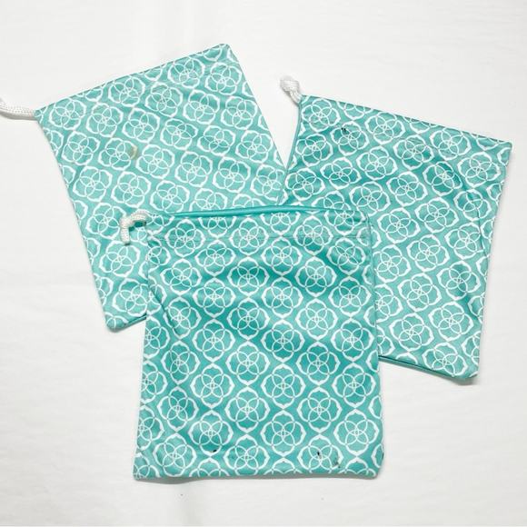 Kendra Scott Logo Cloth Drawstring Jewelry Dust Bags Pouch Lot of 18 + Freebies - Picture 2 of 3